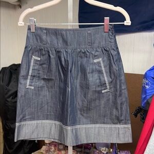 Loft Stylish Denim Skirt with Pockets